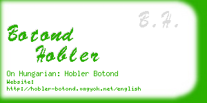 botond hobler business card